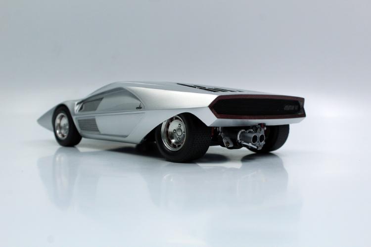 ギャラリービューアに画像をロードする, Lancia Stratos Zero Concept Silver /TOPMARQUES 1/12 ミニカー