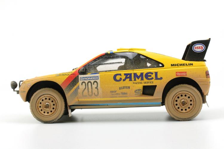 ギャラリービューアに画像をロードする, 【予約】6月以降発売予定Peugeotプジョー 405 GT T-16 Paris Dakar Winner 1990 dirty /TOPMARQUES 1/18 ミニカー