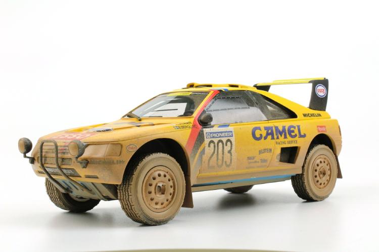 ギャラリービューアに画像をロードする, 【予約】6月以降発売予定Peugeotプジョー 405 GT T-16 Paris Dakar Winner 1990 dirty /TOPMARQUES 1/18 ミニカー
