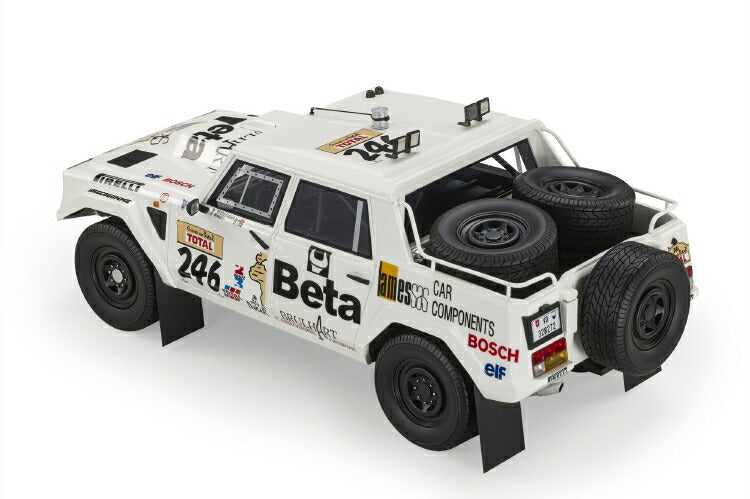 ギャラリービューアに画像をロードする, 【予約】2021年2月以降発売予定Lamborghini LM002N 246 RALLY PARIS DAKAR 1988 A.BARENGHI - T.RAMU /TOPMARQUES 1/18 ミニカー