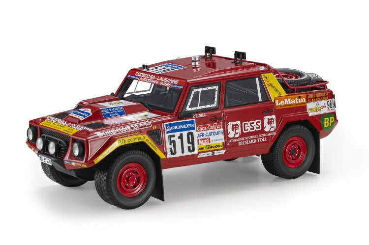 ギャラリービューアに画像をロードする, 【予約】2021年2月以降発売予定Lamborghini LM002 N 519 RALLY PARIS DAKAR 1988 JO.COUCET - M.KERZEN /TOPMARQUES 1/18 ミニカー