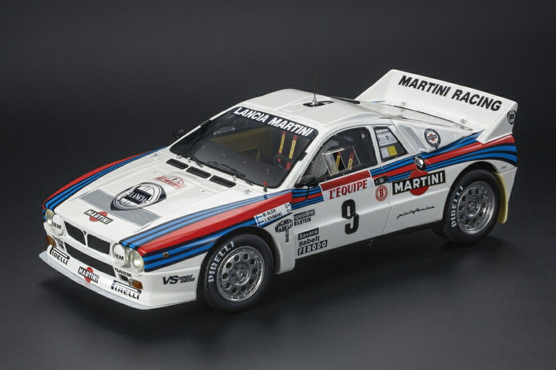 ギャラリービューアに画像をロードする, 【予約】12月以降発売予定LANCIA - 037 MARTINI RACING N 9 WINNER RALLY TOUR DE CORSE 1983 MARKKU ALEN - ILKKA KIVIMAKI - WHITE /TOPMARQUES COLLECTION 1/12 ミニカー