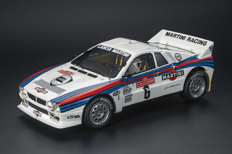 ギャラリービューアに画像をロードする, 【予約】12月以降発売予定LANCIA - 037 MARTINI RACING N 6 WINNER RALLY SANREMO 1983 MARKKU ALEN - ILKKA KIVIMAKI - WHITE /TOPMARQUES COLLECTION 1/12 ミニカー