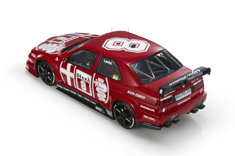 ギャラリービューアに画像をロードする, 【予約】12月以降発売予定ALFA ROMEO - 155 V6 TI N 8 DTM CHAMPION 1993 NICOLA LARINI - RED WHITE /TOPMARQUES COLLECTION 1/12 ミニカー