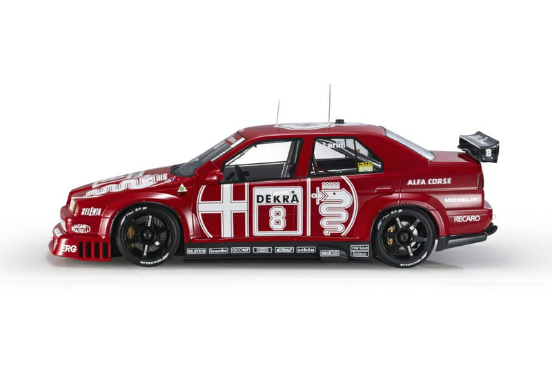 ギャラリービューアに画像をロードする, 【予約】12月以降発売予定ALFA ROMEO - 155 V6 TI N 8 DTM CHAMPION 1993 NICOLA LARINI - RED WHITE /TOPMARQUES COLLECTION 1/12 ミニカー