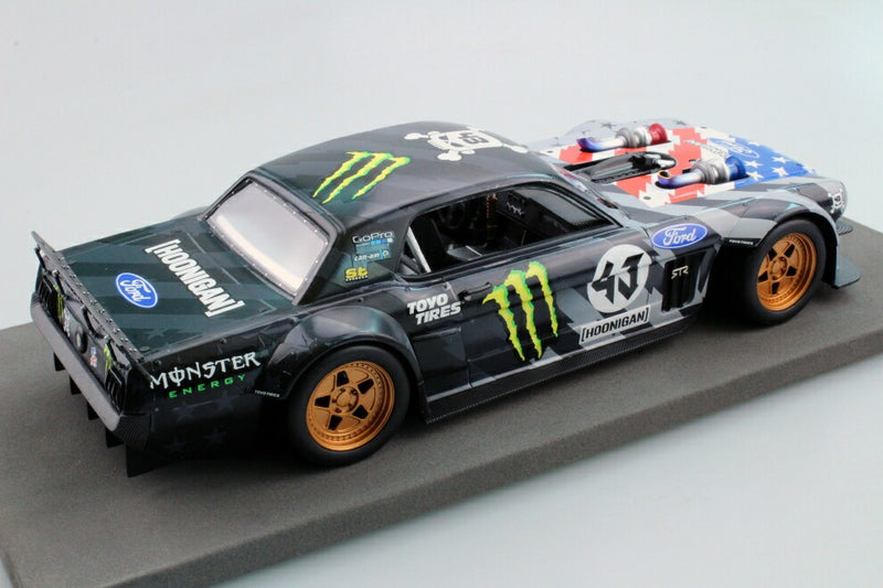 ギャラリービューアに画像をロードする, 【予約】12月以降発売予定FORD USA - MUSTANG HOONIGAN V2 N 43 PIKES PEAK 1965 KEN BLOCK - WHITE GREY BLACK /TOPMARQUES COLLECTION 1/18 ミニカー