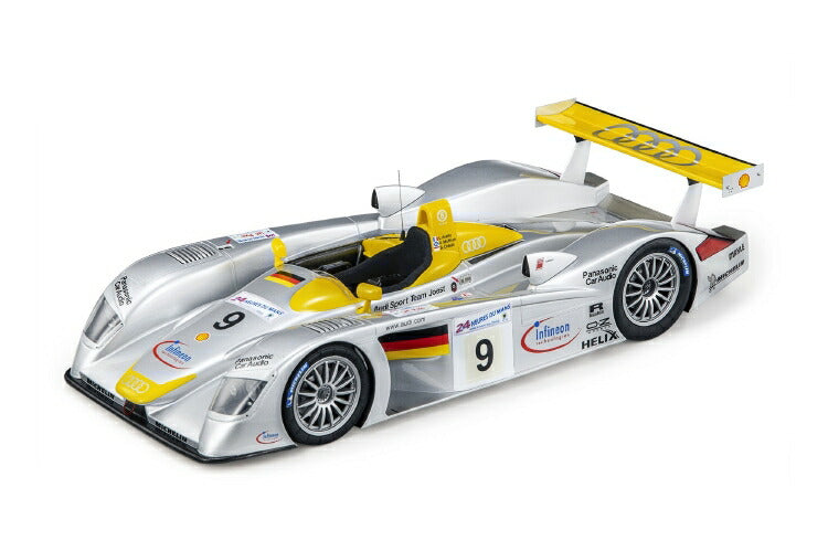 ギャラリービューアに画像をロードする, 【予約】2021年1月以降発売予定Audi R8 Le Mans 2000 3.6L TURBO V8 TEAM AUDI SPORT JOEST N 9 2nd 24h LE MANS 2000 L.AIELLO - A.McNISH - S.ORTELLI - SILVER YELLOW /TOPMARQUES 1/18 ミニカー