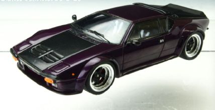 ギャラリービューアに画像をロードする, 特注 デ・トマソ パンテーラ GT5 1981 (ミッドナイト パープル with カーボン) /Sparkスパーク 1/43 レジン ミニカー
