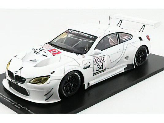 BMW 6-SERIES M6 GT3 TEAM WALKENHORST MOTORSPORT N 34 VLN ROUND 9 2018 C.KROGNES - D.PITTARD - WHITE /SPARK 1/18 ミニカー