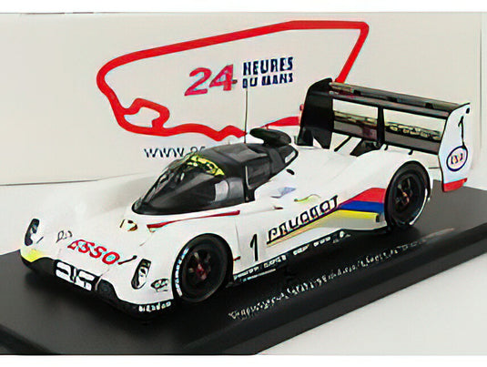 PEUGEOT - 905 EVO1bis SA35 3.5L V10 TEAM PEUGEOT TALBOT SPORT N 1 WINNER 24h LE MANS 1992 D.WARWICK - Y.DALMAS - M.BLUNDELL - WHITE /SPARK 1/43 ミニカー