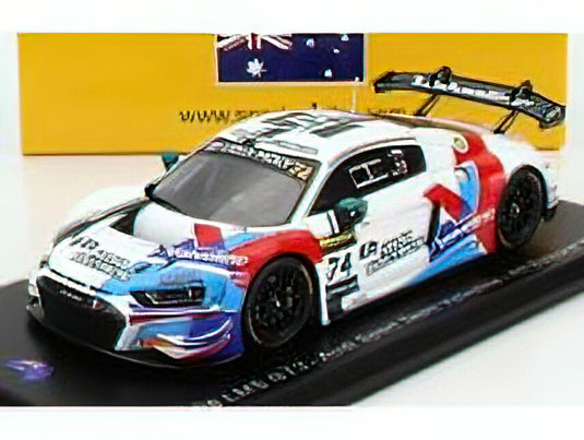 AUDI - R8 LMS GT3 TEAM AUDI SPORT TEAM VALVOLINE N 74 4th 12h BATHURST 2022 K.VAN DER LINDE - N.BERTHON - B.SCHUMACHER - WHITE BLUE RED /Sparkスパーク 1/43 ミニカー