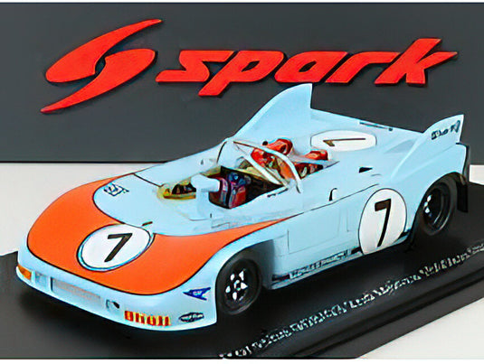 PORSCHEポルシェ 908/3 SPIDER N 7 2nd 1000km MONZA ITALY 1972 R.JOST - G.SCHULER - LIGHT BLUE /SPARK 1/43 ミニカー