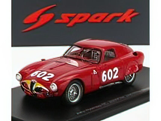 ALFA ROMEOアルファロメオ 6C 3000CM N 602 2nd MILLE MIGLIA 1953 J.M.FANGIO - G.SALA - RED /Sparkスパーク 1/43 ミニカー