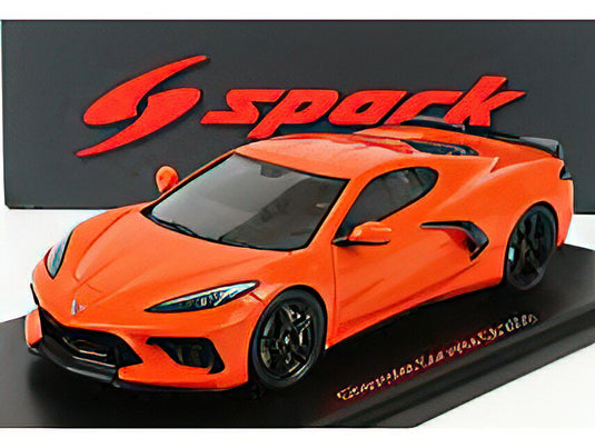 CHEVROLET CORVETTE C8 COUPE 2019 - ORANGE /SPARK 1/43 ミニカー