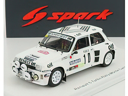 RENAULTルノー R5 TURBO N 10 RALLY MONTECARLO 1985 D.SNOBECK - J.P.BECHU - WHITE /SPARK 1/43 ミニカー