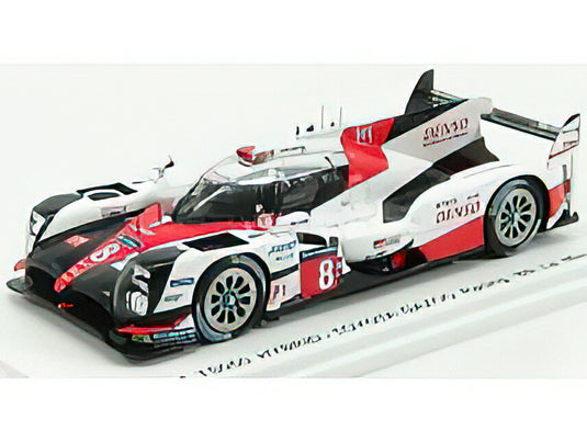 TOYOTAトヨタ TS050 HIBRID 2.4L TURBO V6 TEAM GAZOO RACING N 8 24h LE MANS 2017 S.BUEMI - K.NAKAJIMA - A.DAVIDSON - WHITE RED BLACK /SPARK 1/43 ミニカー