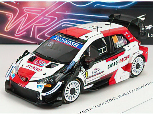 TOYOTAトヨタ YARIS WRC N 33 2nd RALLY CROATIA 2021 E.EVANS - S.MARTIN - WHITE RED BLACK /SPARK 1/43 ミニカー