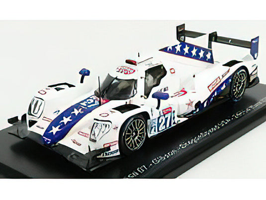 ORECA - 07 GIBSON TEAM DRAGINSPEED USA N 27 16th 24h LE MANS 2020 B.HANLEY - H.HEDMAN - R.VAN DER ZANDE - WHITE BLUE /SPARK 1/43 ミニカー