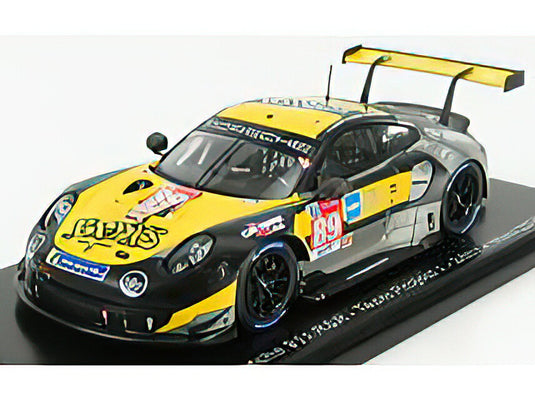 PORSCHEポルシェ 911 991-2 RSR TEAM PROJECT 1 N 89 24h LE MANS 2020 STEVE BROOKS - A.LASKARATOS - J.PIGUET - YELLOW BLACK /SPARK 1/43 ミニカー