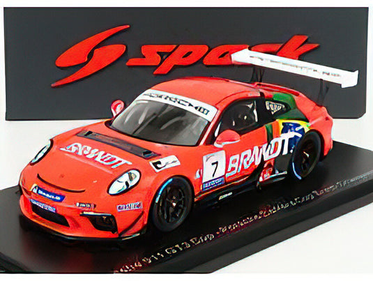 PORSCHEポルシェ 911 991 GT3 CUP N 7 PORSCHE CARRERA CUP 2020 M.PALUDO - ORANGE BLACK /SPARK 1/43 ミニカー