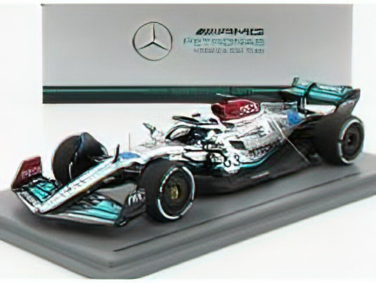 MERCEDES GP - F1 W13E TEAM MERCEDES-AMG PETRONAS F1 N 63 4th BELGIUM GP 2022 GEORGE RUSSEL - SILVER GREEN /Sparkスパーク 1/43 ミニカー