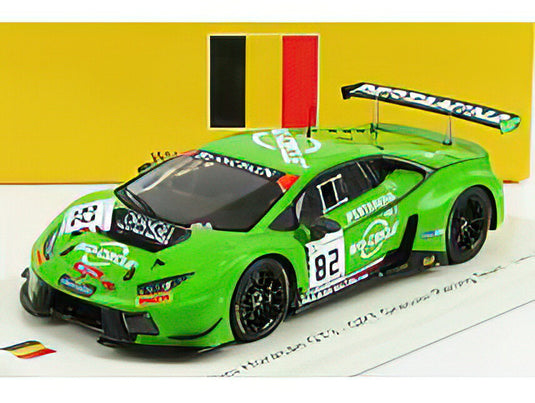 LAMBORGHINIランボルギーニ HURACAN GT3 TEAM GRASSER RACING N 82 24h SPA 2018 R.INEICHEN - P.KEEN - F.PERERA - GREEN /SPARK 1/43 ミニカー