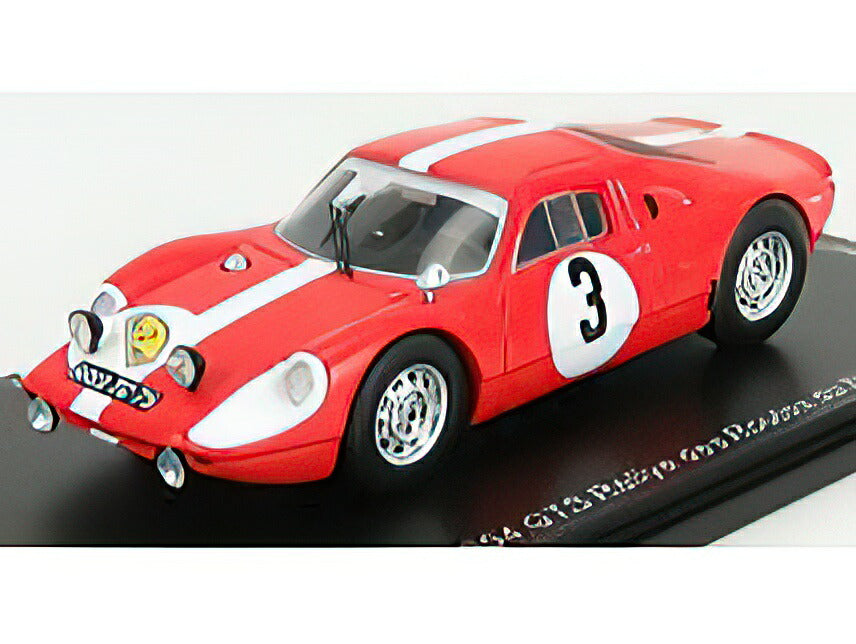 PORSCHEポルシェ 904 GTS N 3 RALLY DES ROUTES DU NORD 1966 F.DUMOUSSEAU -  M.ROQUES - RED WHITE /SPARK 1/43 ミニカー