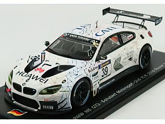 BMW 6-SERIES M6 GT3 TEAM SCHUBERT MOTORSPORT N 39 2nd VLN ROUND 3 2016 L.LUHR - M.TOMCZYK - J.EDWARDS - WHITE /SPARK 1/43 ミニカー