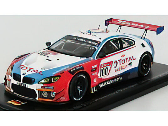 BMW 6-SERIES M6 GT3 TEAM WALKENHORST MOTORSPORT N 100 24h NURBURGRING 2019 H.WALKENHORST - A.ZIEGLER - J.S.STAADE - J.TRESSON - LIGHT BLUE RED BLACK /SPARK 1/43 ミニカー