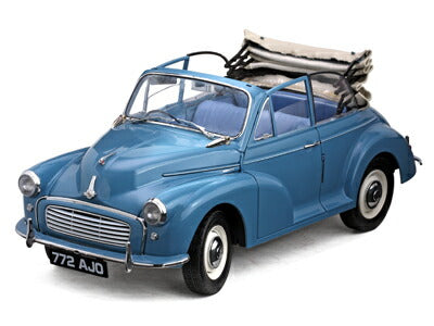 1956年 モーリス マイナー1000 コンバーチブル 幌 ブルー /サンスター 1/12ミニカー