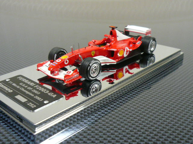 ギャラリービューアに画像をロードする, フェラーリ F2003-GA F1 アメリカGP 2003 #1 M.シューマッハ 252台限定 TB012 /タメオ 1/43 ミニカー