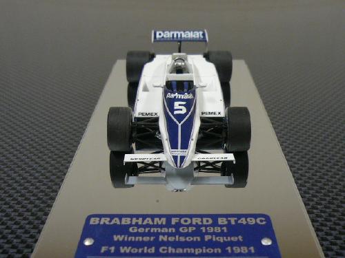 ギャラリービューアに画像をロードする, ブラバム フォード BT 49C ドイツGP 81 優勝 ネルソン ピケ 201台限定 TB019 /タメオ 1/43 ミニカー