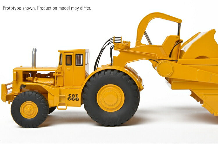 ギャラリービューアに画像をロードする, Cat 666 80トン Wheel Tractor-Scraper スクレーパーホイールローダ CCM 1/48 建設機械 模型ミニカー はたらく車重機