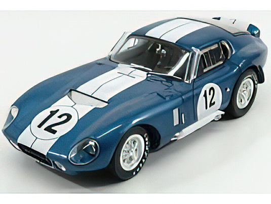 FORD USA SHELBY COBRA DAYTONA COUPE 4.7L V8 TEAM FORD FRANCE S.A. N 12 24h LE MANS 1965 J.SCHLESSER - A.GRANT BLUE WHITE /CMR 1/18 ミニカー