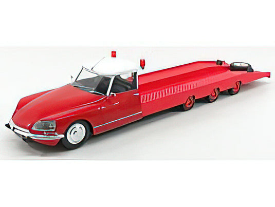 CITROEN DS TISSIER CAR TRANSPORTER TRUCK 1970 RED /CMR 1/18 ミニカー