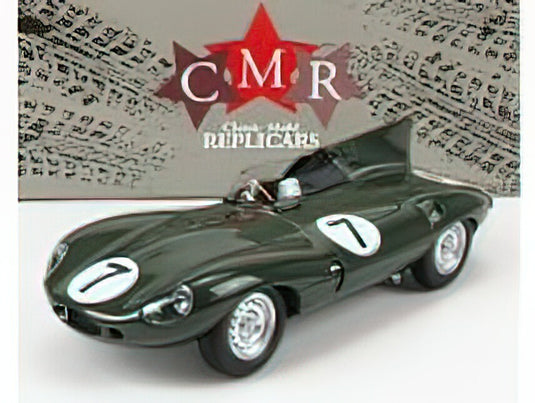 JAGUAR - D-TYPE TEAM JAGUAR CARS LTD N 7 24h LE MANS 1955 D.HAMILTON - T.ROLT - BRITISH RACING GREEN /CMR 1/18ミニカー