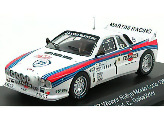 LANCIA 037 MARTINI N 1 WINNER RALLY MONTECARLO 1983 WALTER ROHRL - CHRISTIAN GEISTDORFER WHITE /CMR 1/43 ミニカー