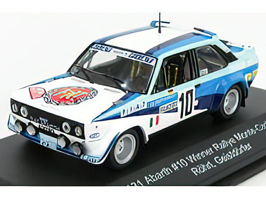 FIAT 131 ABARTH TEAM FIAT ITALIA N 10 WINNER RALLY MONTECARLO 1980 W.ROHRL - C.GEISTDORFER WHITE 2 TONE BLUE /CMR 1/43 ミニカー