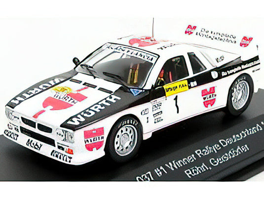 LANCIA 037 TEAM WURTH N 1 WINNER RALLY GERMANY 1983 W.ROHRL - C.GEISTDORFER WHITE BLACK RED /CMR 1/43 ミニカー