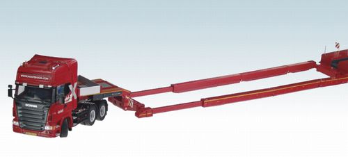 ギャラリービューアに画像をロードする, NZG - 757-01 Nooteboomノーテブーム Scaniaスカニア トレーラー 建設機械模型 ミニチュア 重機