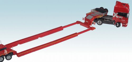 ギャラリービューアに画像をロードする, NZG - 757-01 Nooteboomノーテブーム Scaniaスカニア トレーラー 建設機械模型 ミニチュア 重機