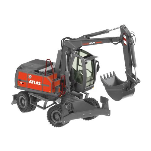 ATLAS 140W モバイルエクスカベーター ショベルカー 837 /NZG 1/50 建設機械模型