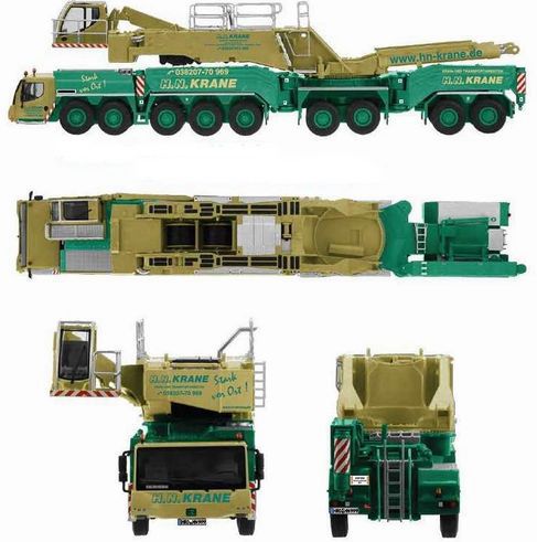 ギャラリービューアに画像をロードする, Liebherrリープヘル LTM11200-9.1 クレーン HN-Kraneバージョン /NZG1/50 建設機械模型 ミニチュア 重機