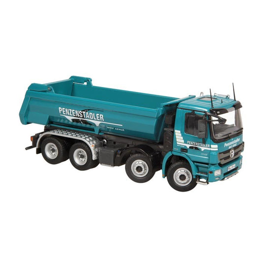 メルセデスベンツアクトロス 8X4 "PENZENSTADLER" ハーフパイプ トラック ダンプ /NZG 1/50 建設機械模型