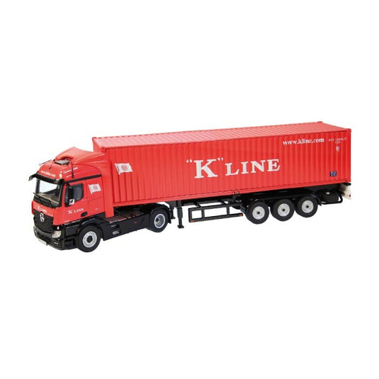 メルセデスベンツアクトロス, FH 23 K-LINE" 40フィート 海上コンテナ セミトレーラー /NZG 1/50 建設機械模型"