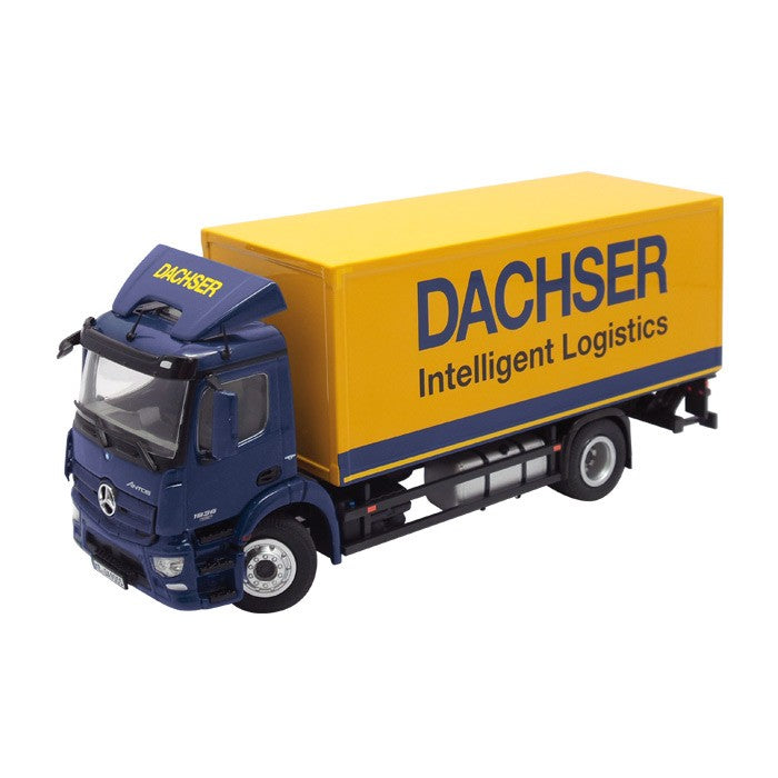 ギャラリービューアに画像をロードする, 【予約】2015年発売予定メルセデスベンツアクトロス 4X2 "DACHSER"Container truck with lifting platform トラック /NZG 建設機械模型 工事車両 1/50 ミニチュア