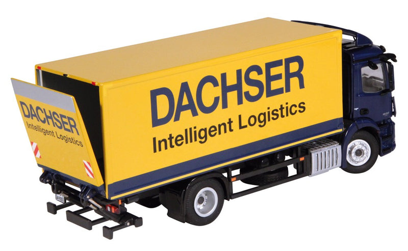 ギャラリービューアに画像をロードする, 【予約】2015年発売予定メルセデスベンツアクトロス 4X2 "DACHSER"Container truck with lifting platform トラック /NZG 建設機械模型 工事車両 1/50 ミニチュア