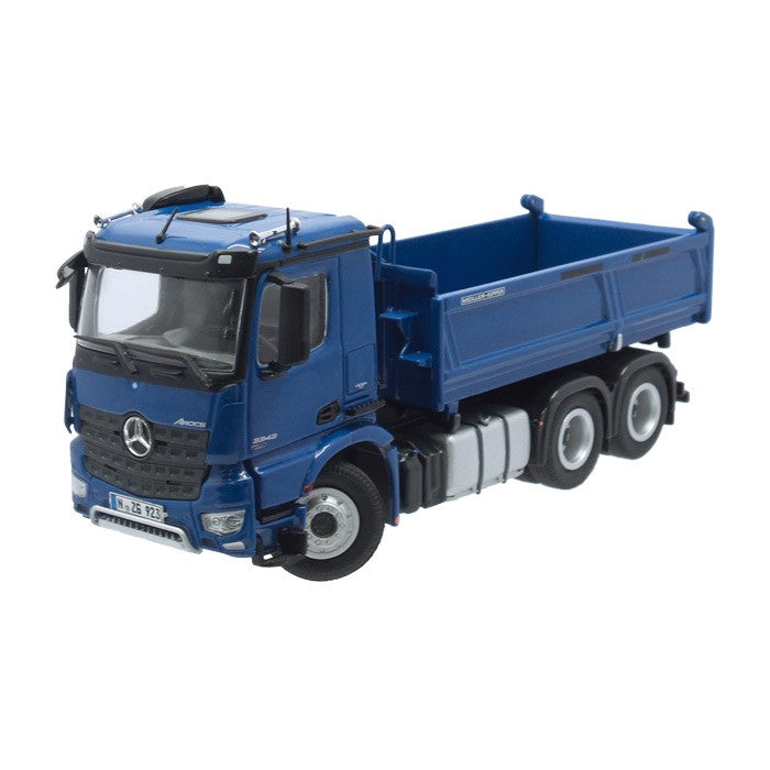ギャラリービューアに画像をロードする, メルセデスベンツアクトロス 6X4 Meiler tipperダンプ /NZG 建設機械模型 工事車両 1/50 ミニチュア