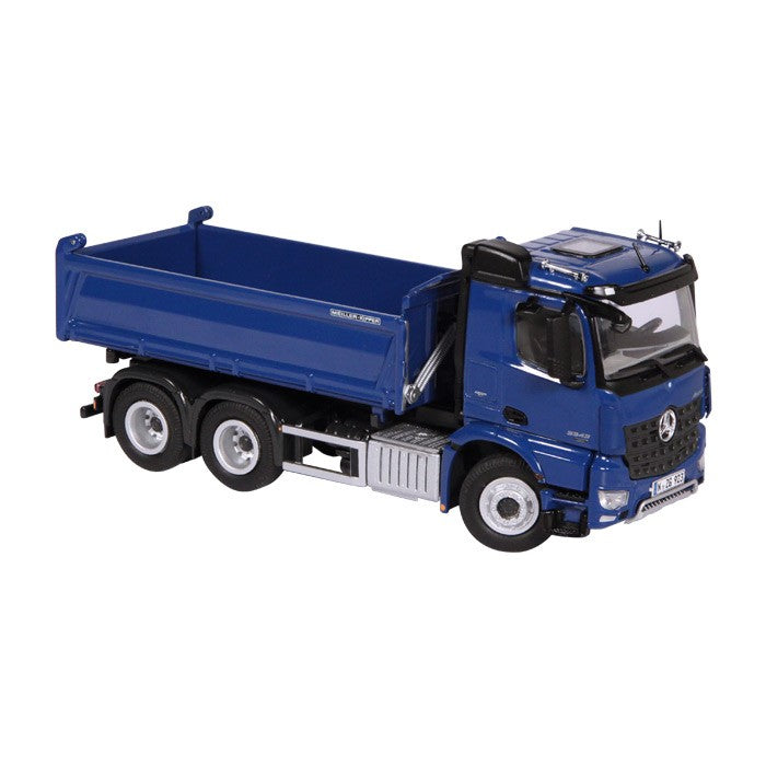ギャラリービューアに画像をロードする, メルセデスベンツアクトロス 6X4 Meiler tipperダンプ /NZG 建設機械模型 工事車両 1/50 ミニチュア