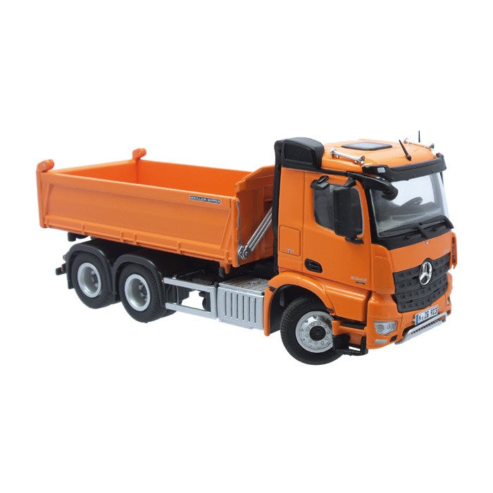 ギャラリービューアに画像をロードする, 【予約】2015年発売予定メルセデスベンツアクトロス 6X4 Meiler tipperダンプ /NZG 建設機械模型 工事車両 1/50 ミニチュア